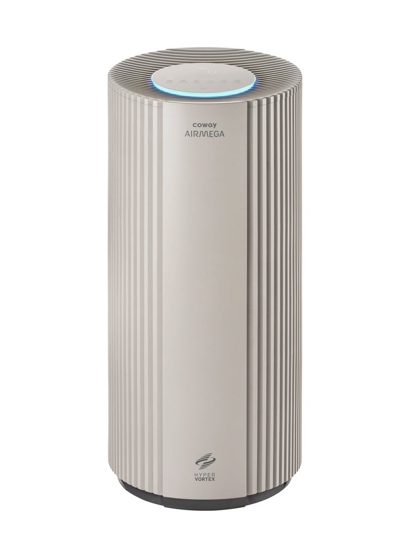 COWAY AM450 Air Purifier for Large Rooms & Whole Home up to 3,285 ft² | True HEPA Filter for Smoke, Allergens, Pet Dander & Odours | PM1, PM2.5, PM10 Air Quality Monitor | AQI | 2 Year Warranty | Beige - Image 1